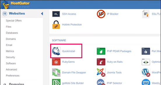 wordpress installers on hostgator