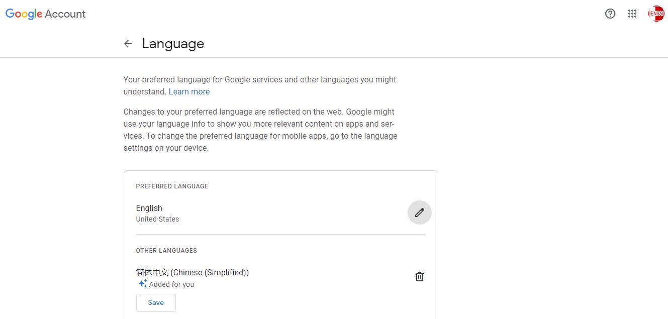 google language add