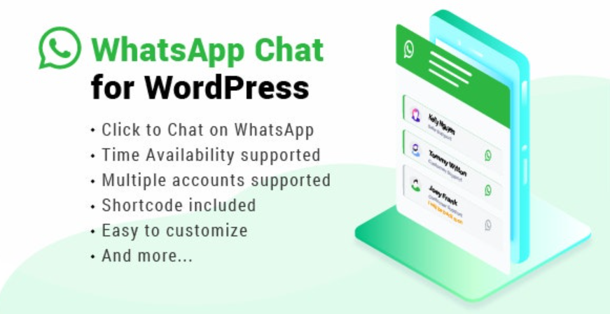 WhatsApp Chat WordPress v3.1.5（已汉化） – WordPress聊天在线客服插件