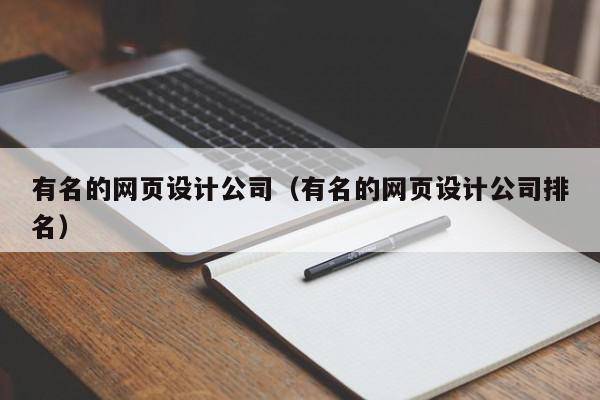 有名的网页设计公司（有名的网页设计公司排名）