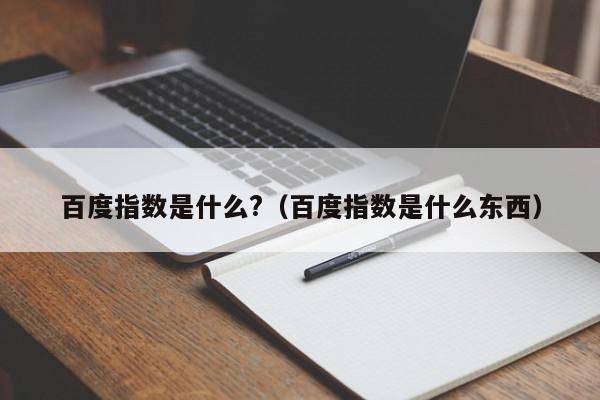 百度指数是什么?（百度指数是什么东西）
